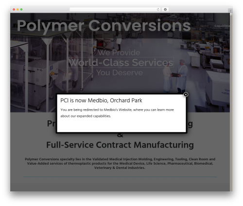 Uncode theme WordPress - polymerconversions.com