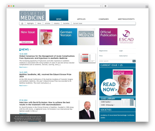 WordPress theme Kosmed - cosmeticmedicine-online.com
