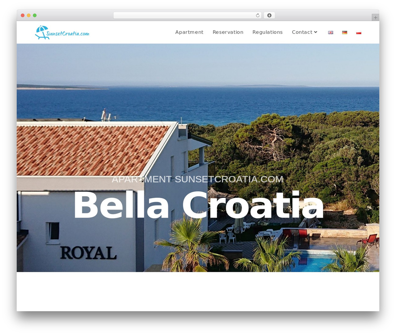 WordPress theme OceanWP - sunsetcroatia.com