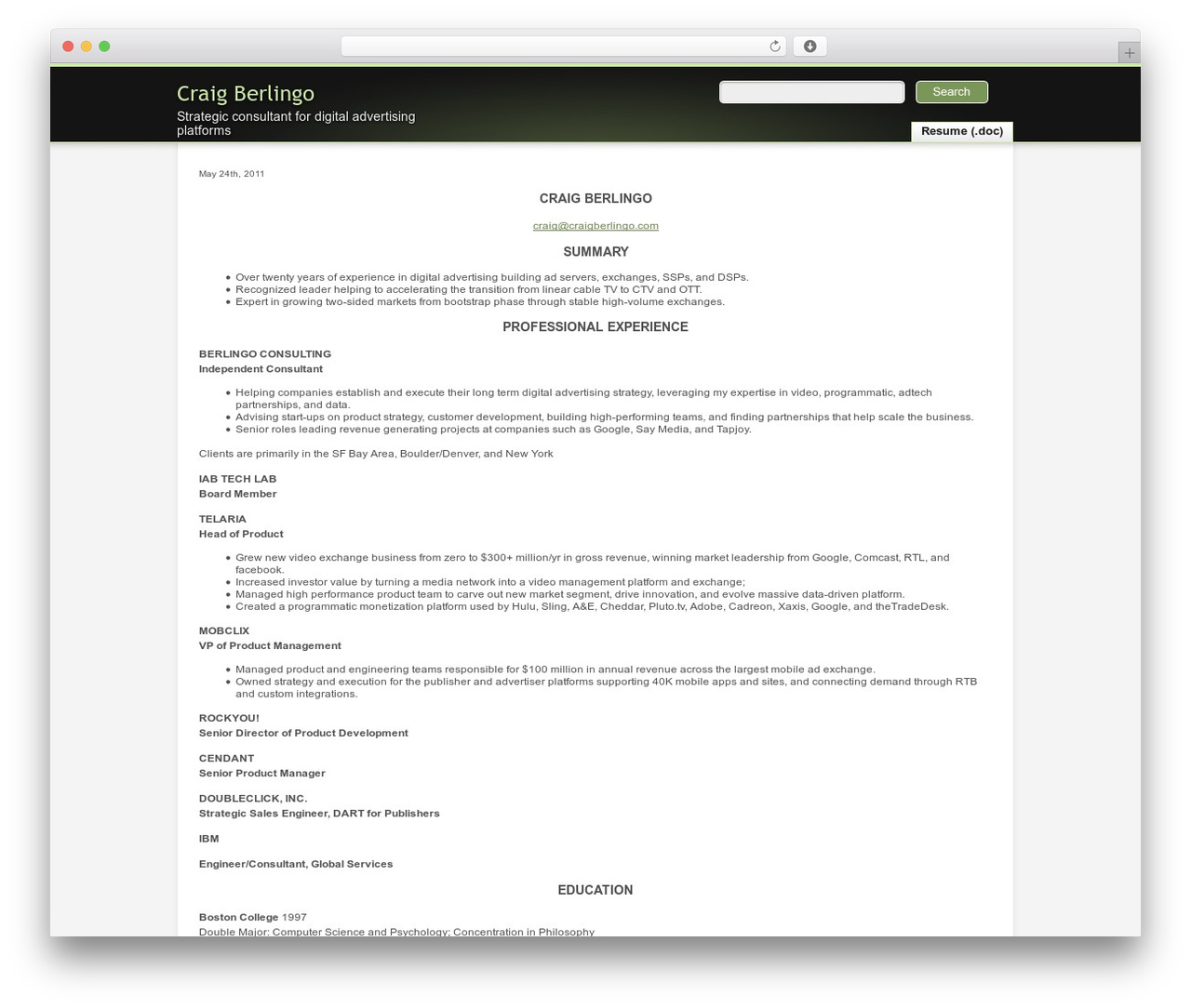 WordPress theme RenownedMint - craigberlingo.com WordPress theme RenownedMint - craigberlingo.com
