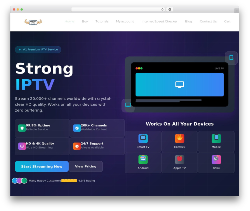 Instant approval payment gateway WordPress plugin - www.strongiptv.co.uk