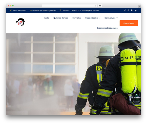 Dustrix WordPress website theme - cfantofagasta.cl