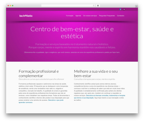 Flare WordPress Theme WP theme - beholistic.pt