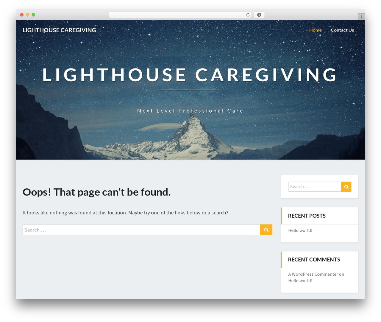 Lighthouse theme WordPress - lighthousecaregiving.com