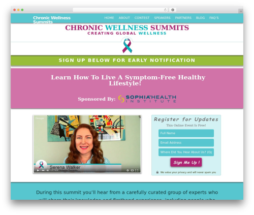 MainTheme WordPress website theme - chronicwellnesssummits.com