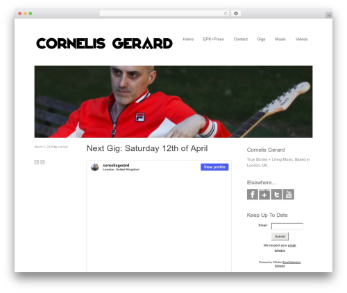 Sleeek theme WordPress - cornelisgerard.com