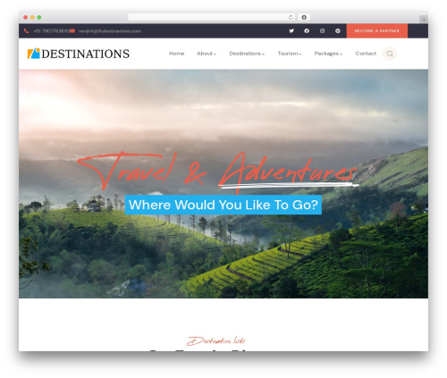 Tevily themer WordPress plugin - 7cdestinations.com
