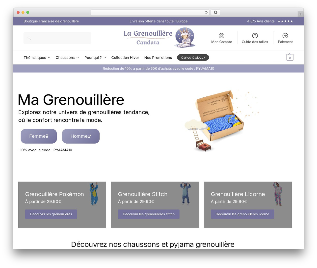 Theme WordPress Shoptimizer - ma-grenouillere.net