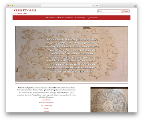 ThemeY WordPress theme - urbisetorbis.org