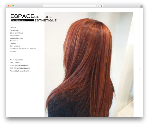 Touchfolio theme WordPress - coiffure-esthetique.ch