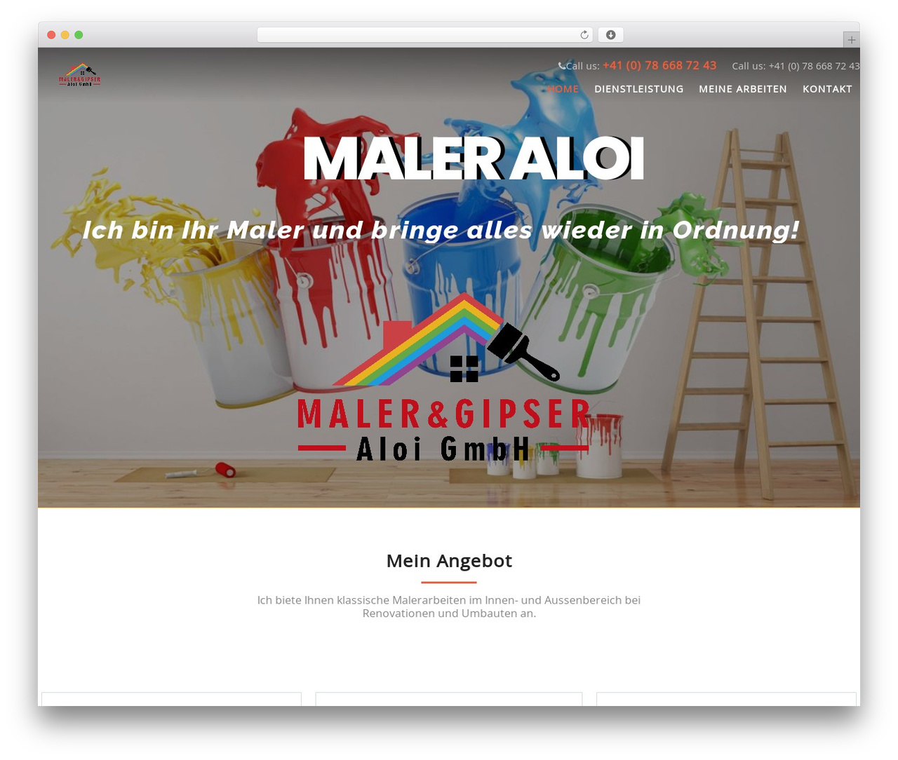 WordPress theme Roofing - maler-aloi.ch