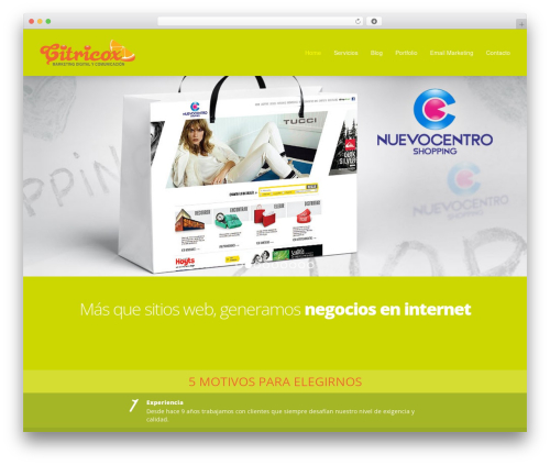 wp-bootstrap WordPress theme - citricox.com
