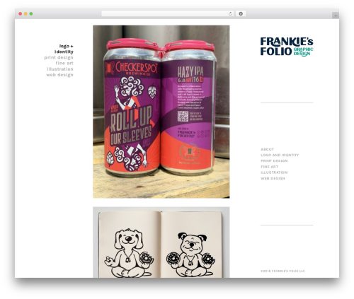WP theme Kathy - frankiesfolio.com
