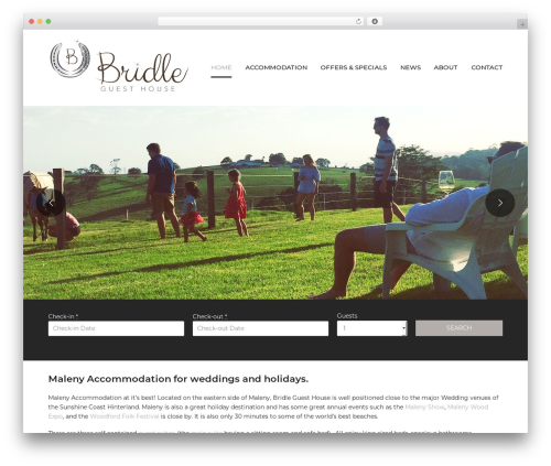 Active|CMS Custom Theme WordPress page theme - bridleguesthouse.com.au