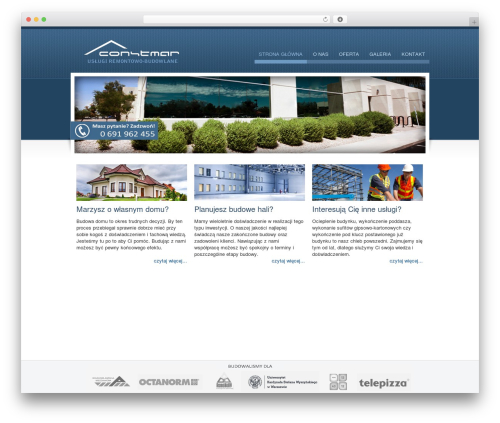 Constmar top WordPress theme - constmar.pl