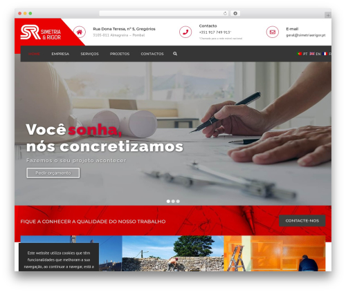 constructo WordPress theme - simetriaerigor.pt