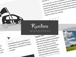 Kundera personal WordPress theme by Justin Young