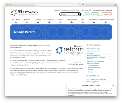 Mosaic WordPress theme - choosemosaic.org/reform
