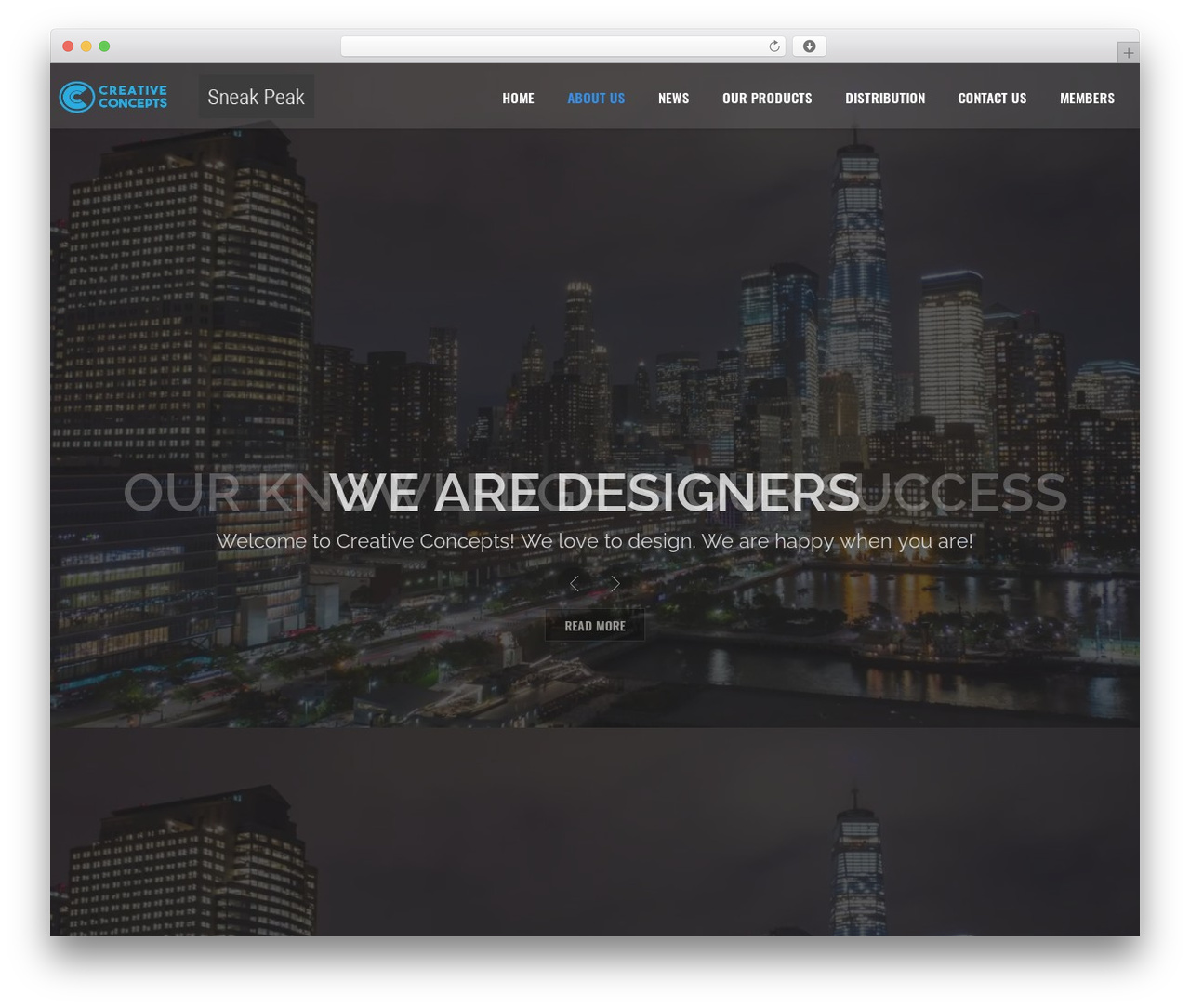 North WordPress theme - creativeconceptssa.com