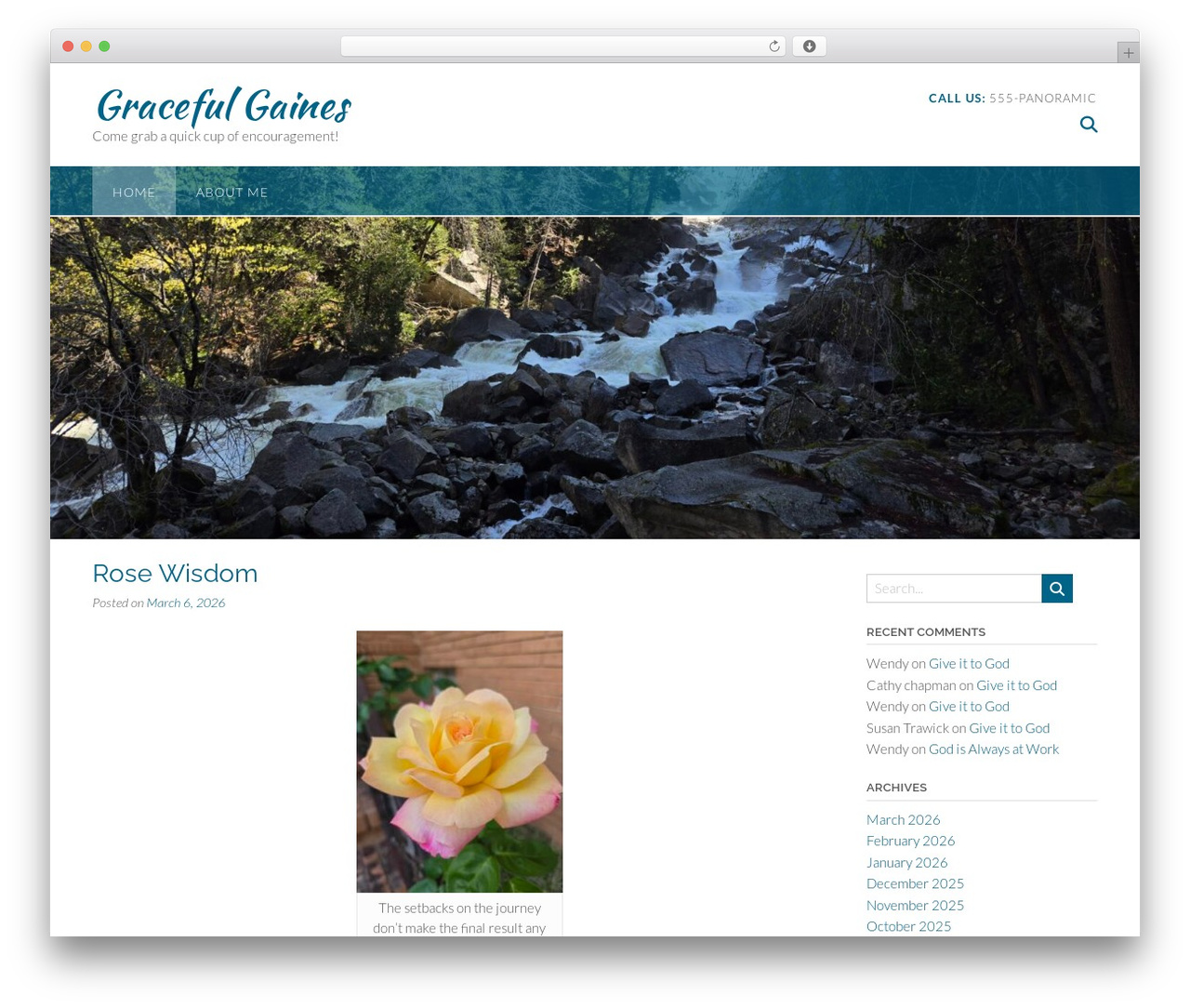 Panoramic WordPress theme - gracefulgaines.com Panoramic WordPress theme - gracefulgaines.com