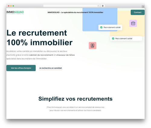 Profecient essential WordPress plugin - immosquad.com
