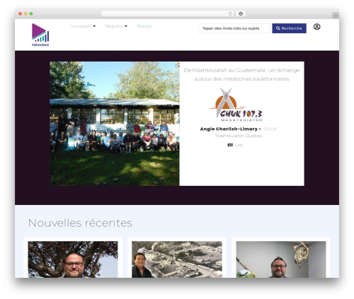 Sonaar WordPress theme - frequenceinfo.ca