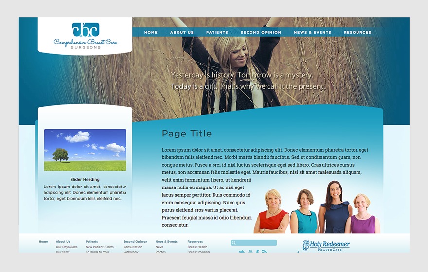 WordPress theme CBCS by Sunil Kumar / The Froebe Group