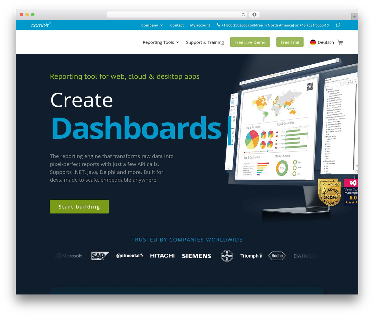WordPress theme Divi - combit.com WordPress theme Divi - combit.com