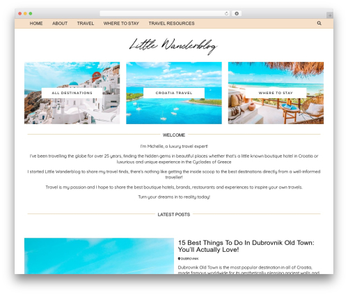 WordPress theme Etoile (pipdig) - littlewanderblog.com