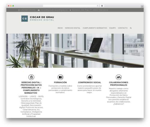 WordPress theme Interface Pro - www.ciscardegrau.es