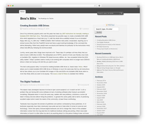 zBench theme WordPress - bensbits.com zBench theme WordPress - bensbits.com