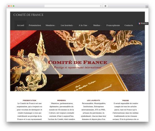 Asteria Lite WordPress theme design - comitedefrance.fr