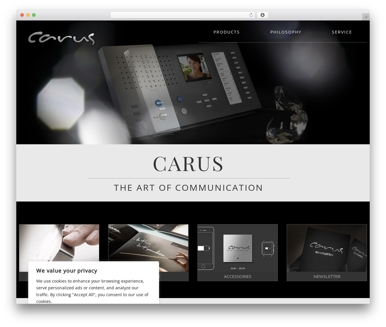 cherry WP theme - carus-concepts.com