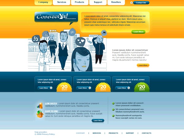 Conectate Ya WordPress theme by Enfuse Creative Design