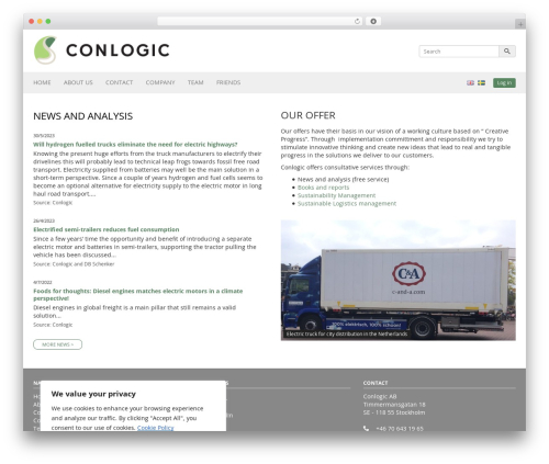 Conlogic WordPress theme - conlogic.se
