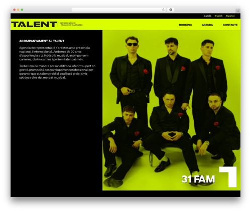 Divi WordPress theme - talent.barcelona