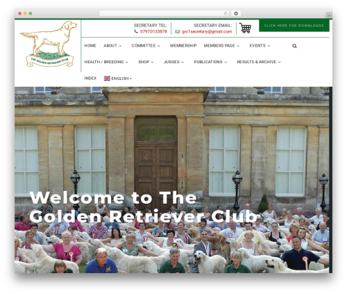 EducaWP WordPress theme - thegoldenretrieverclub.co.uk