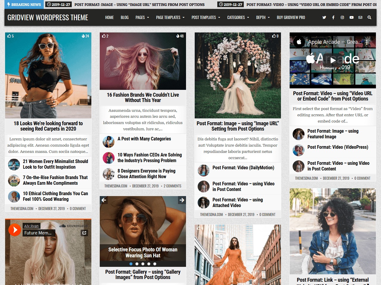 GridView PRO WordPress theme image