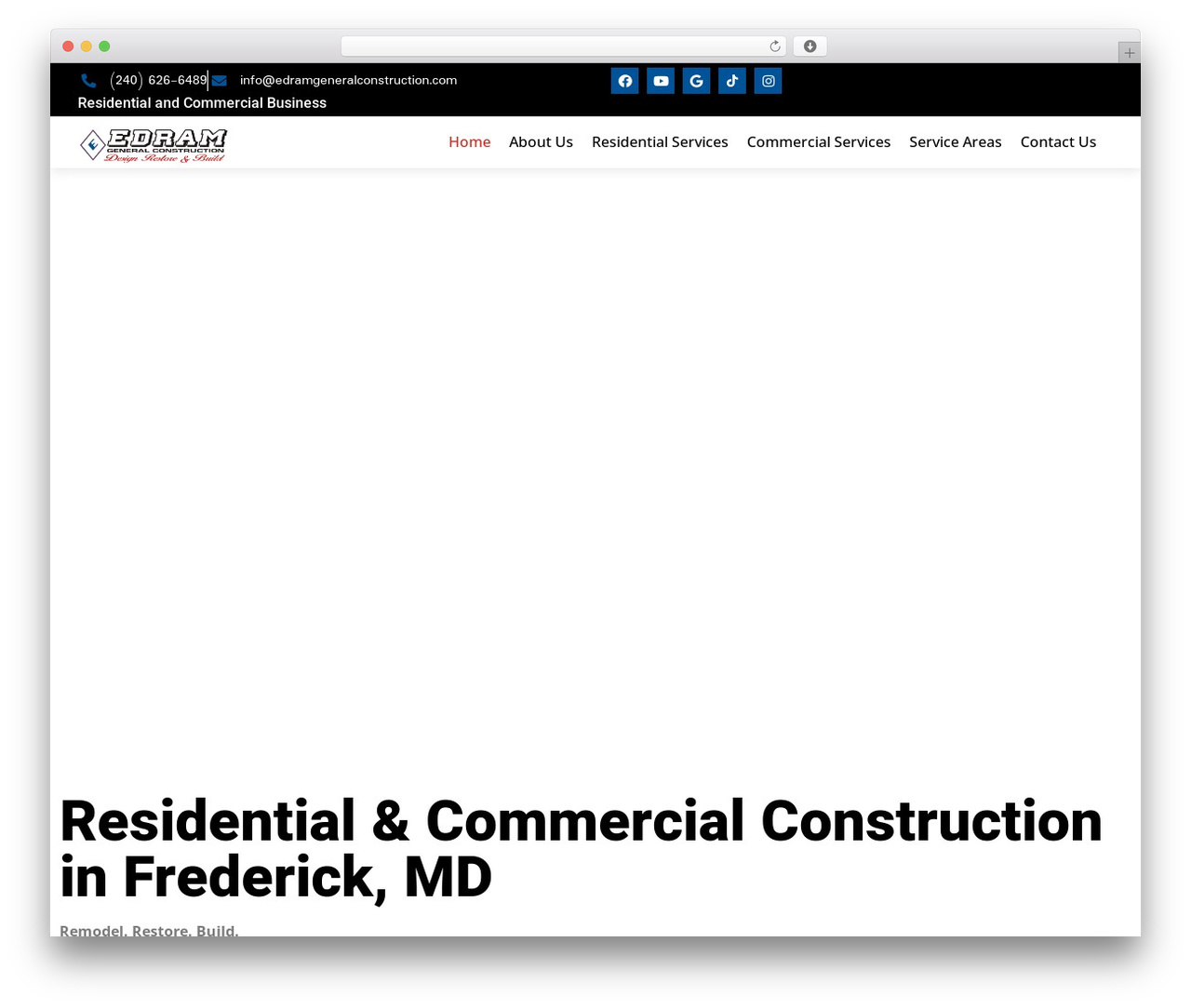 Hello Elementor WordPress theme - edramgeneralconstruction.com