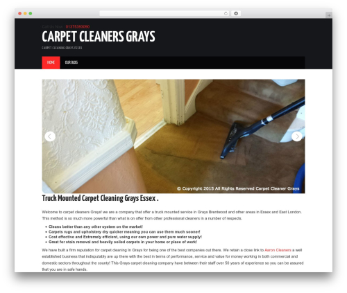 Hiero free WP theme - carpet-cleaner-grays.co.uk