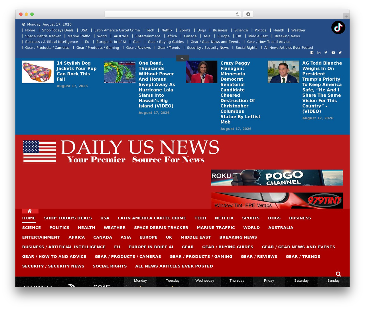 News Vibrant WordPress video theme - thedailyusnews.com
