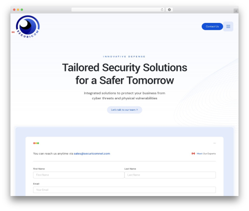 Synck WordPress theme - securicomnet.com