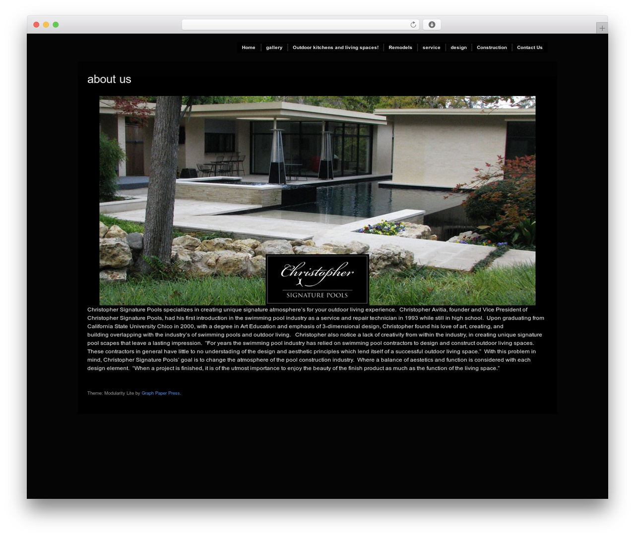 Theme WordPress Modularity Lite - christophersignaturepools.net Theme WordPress Modularity Lite - christophersignaturepools.net