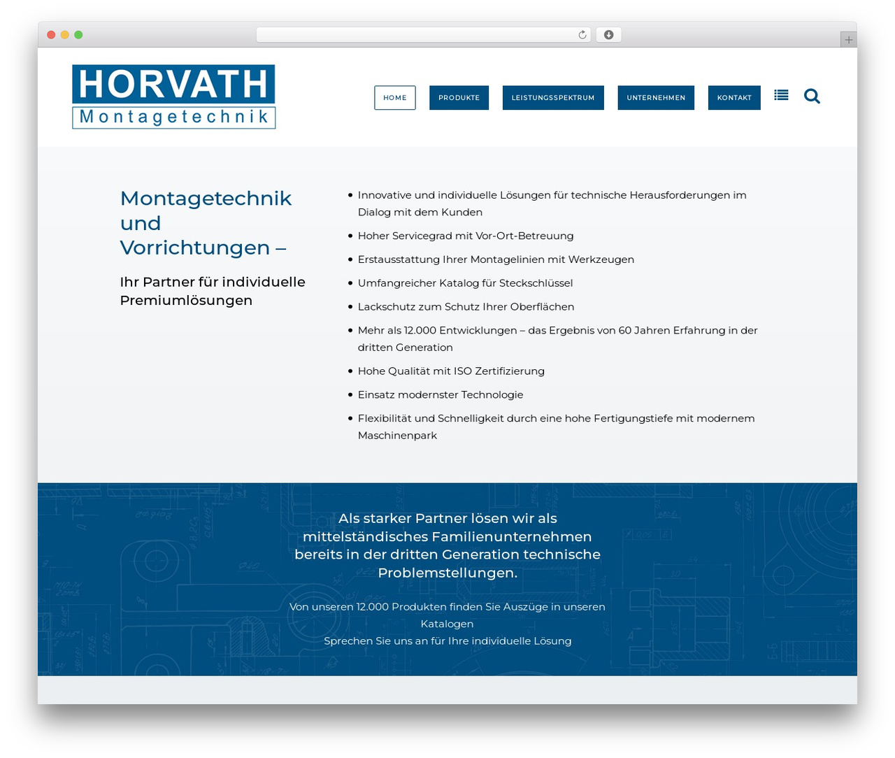 WordPress theme Bridge - horvathgmbh.de