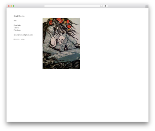 WordPress theme Expositio Theme - chadcheskotattoo.com