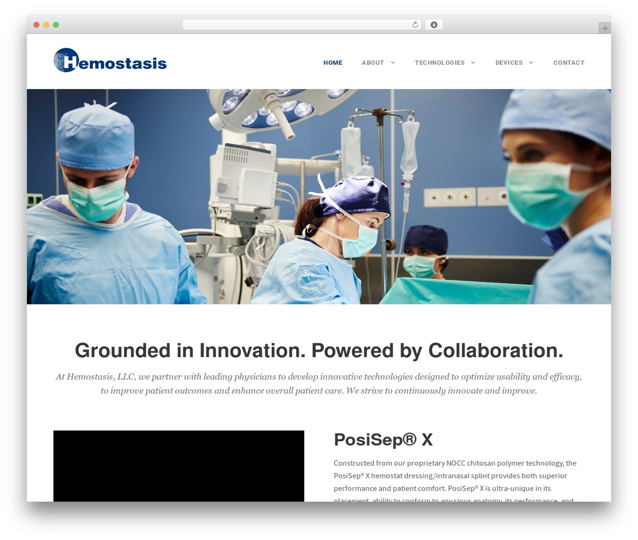 WordPress theme Hemostasis LLC - hemostasisllc.com
