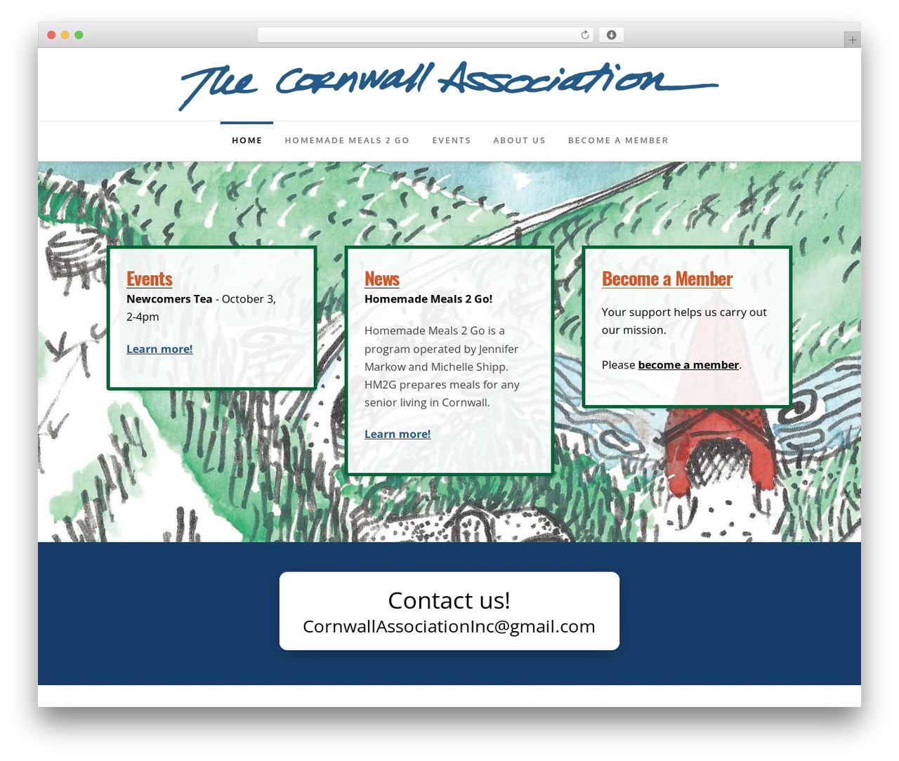 WordPress theme X - cornwallassociation.org