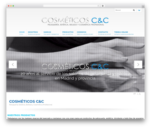 DynamiX WordPress theme design - cosmeticoscyc.com
