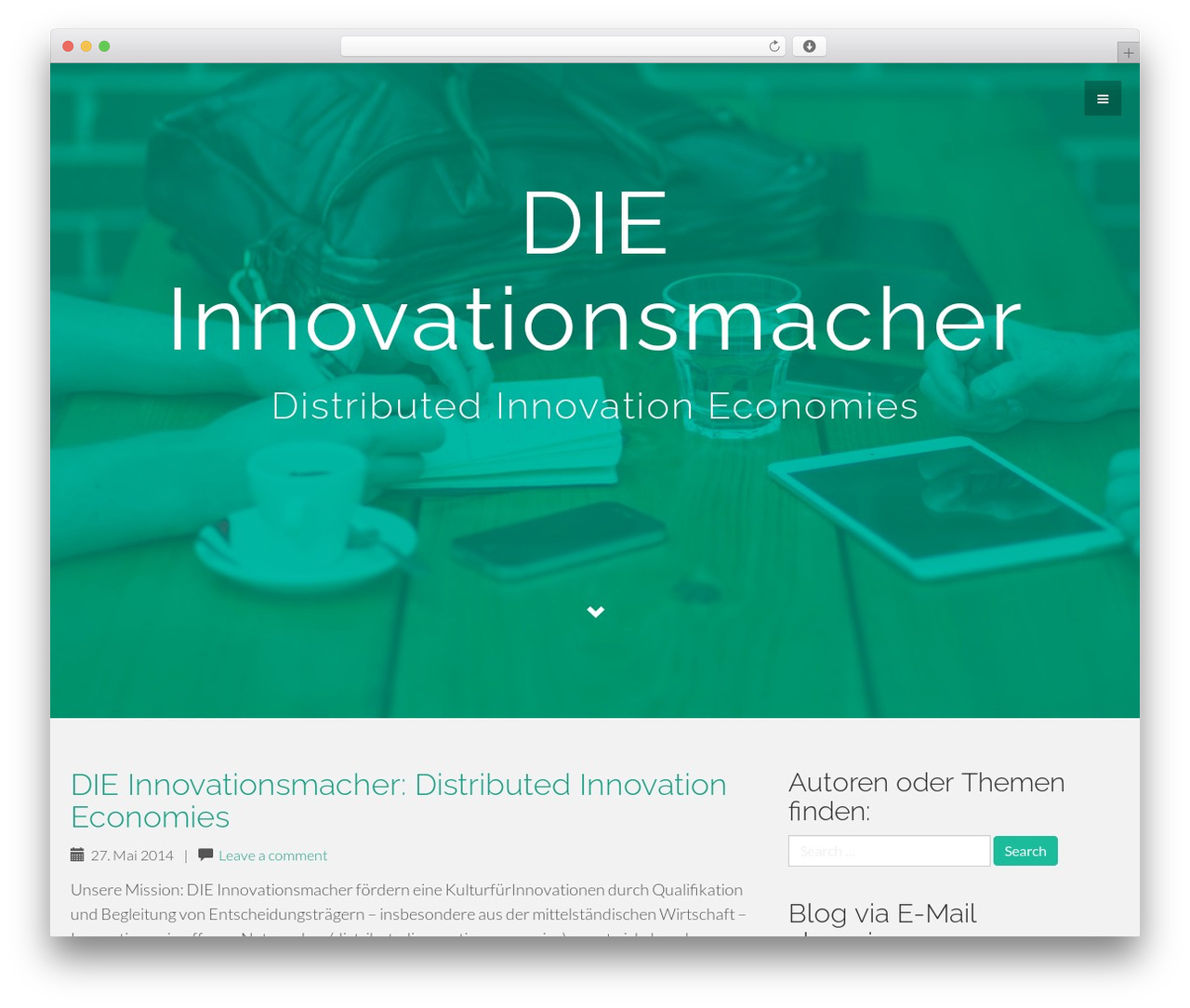 Flat Bootstrap premium WordPress theme - cms.dieinnovationsmacher.de