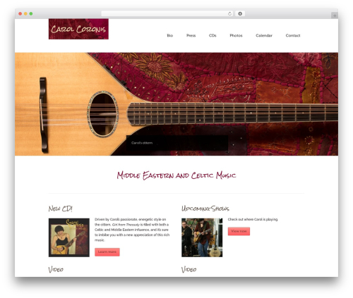 Haze WordPress theme - carolcoronis.com